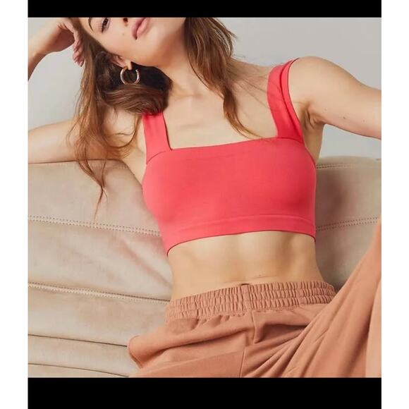 New Intimately FREE PEOPLE Straight Lines Bralette XS/ S Miami Beet - Picture 3 of 3